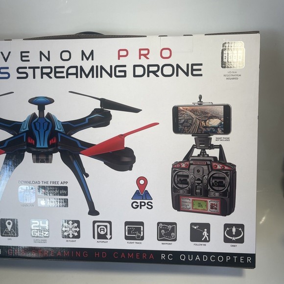 World tech elite 2.4 GHz 4.5 CH VENOM PRO GPS STREAMING DRONE NEW quadcopter - Picture 7 of 10